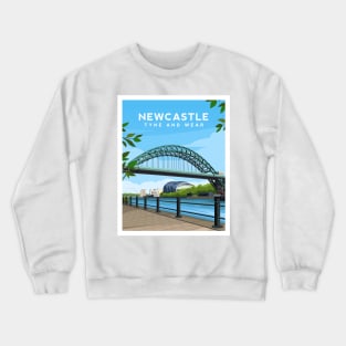 Newcastle Tyne Bridge, Tyne and Wear in England Crewneck Sweatshirt